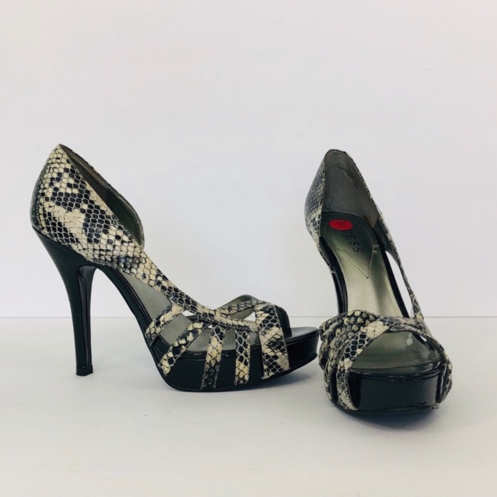 Guess Snake Print Pumps
